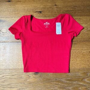 Hollister red baby tee